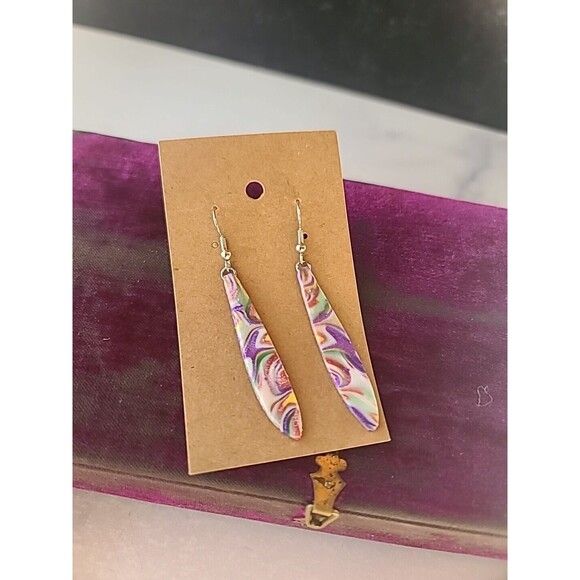 Polymer Clay Dangling Earrings New - Picture 8 of 10